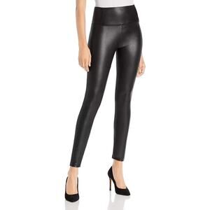 Lakosomo Women's Black Faux Leather Winter Pleather Pants Size XL